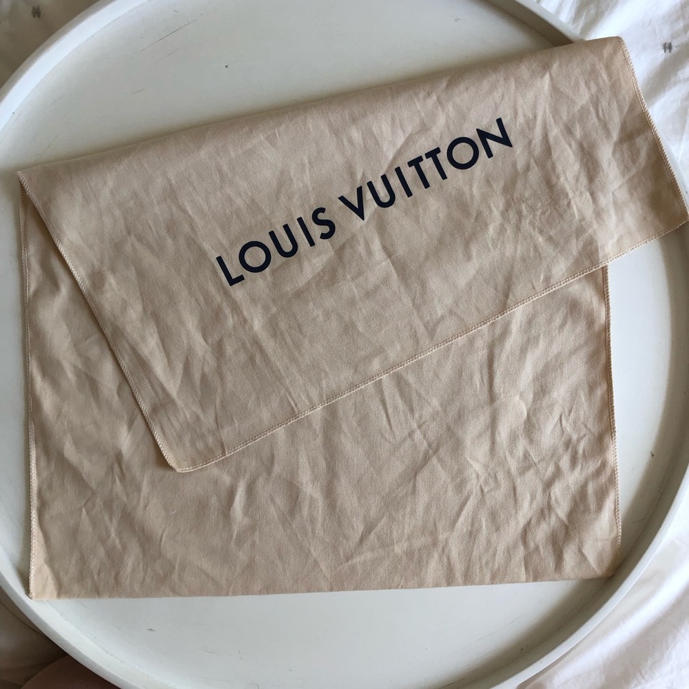LOUIS VUITTON Dust Bag Pouch Handbag Cover Storage Flap Envelope 18 x 14 LARGE